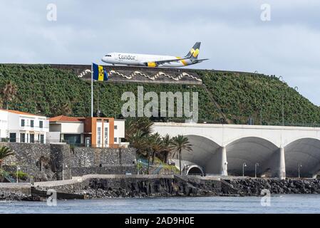 Landeplatz, Flughafen, Santa Cruz, Madeira, Portugal, Europa Stockfoto