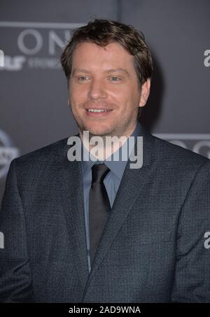 Regisseur Gareth Edwards bei der Weltpremiere von "Schurkenstaaten: ein Star Wars Story' im Pantages Theater, Hollywood. Dezember 10, 2016 © 2016 Paul Smith/Featureflash Stockfoto