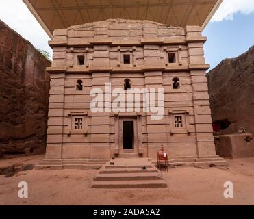 Biete amanuel U-Orthodoxen monolith Lalibela, Äthiopien Stockfoto