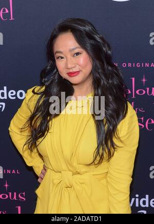 New York, New York, USA. 03 Dez, 2019. Stephanie Hsu nimmt Amazon Prime Video' Die wunderbare Frau Maisel' Saison 3 Premiere im Museum für Moderne Kunst am Dienstag, Dezember 3, 2019, in New York. Foto: Jeremy Smith/imageSPACE/MediaPunch Credit: MediaPunch Inc/Alamy leben Nachrichten Stockfoto