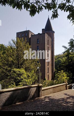 Neue Wohnturm der Burg Landsberg, Ratingen, Nordrhein-Westfalen, Deutschland, Europa Stockfoto