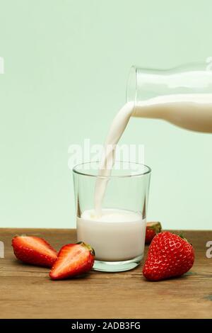 Milch Stockfoto