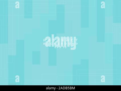 Abstraktes Muster Kunst Design Hintergrund farbe blau helle Linie Ecke Element. Vector Illustration Stock Vektor