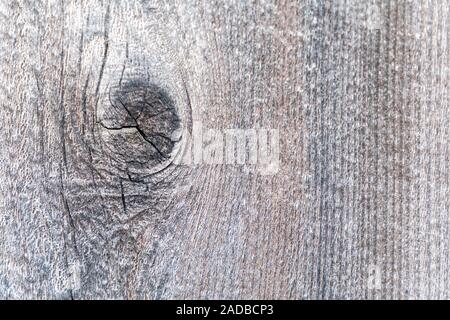 Rustikale alte aufgearbeitete Holz Hintergrund mit Knoten. Stockfoto