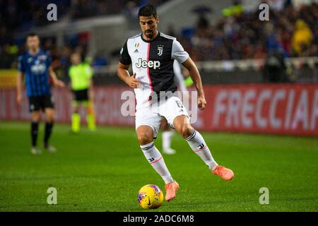 Bergamo, Italien. 23 Nov, 2019. Sami Khedira (Juventus FC) während der Atalanta vs Juventus Turin, der italienischen Fußball-Serie-A Männer Meisterschaft in Bergamo, Italien, 23. November 2019 - LPS/Alessio Morgese Credit: Alessio Morgese/LPS/ZUMA Draht/Alamy leben Nachrichten Stockfoto