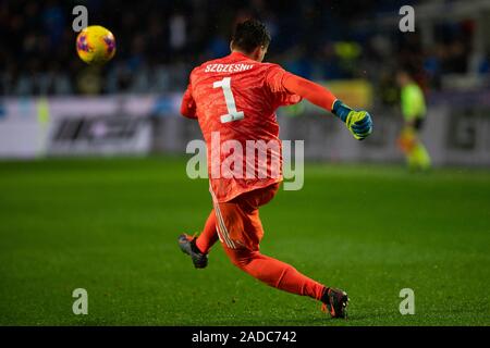 Bergamo, Italien. 23 Nov, 2019. wojciech Szczesny (Juventus FC) während der Atalanta vs Juventus Turin, der italienischen Fußball-Serie-A Männer Meisterschaft in Bergamo, Italien, 23. November 2019 - LPS/Alessio Morgese Credit: Alessio Morgese/LPS/ZUMA Draht/Alamy leben Nachrichten Stockfoto