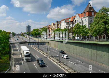 Stadtautobahn A 103, Steglitz, Berlin, Deutschland Stockfoto