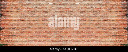 Grunge Hintergrund einer Wand aus Ziegeln. Interieur, rauh. Stockfoto