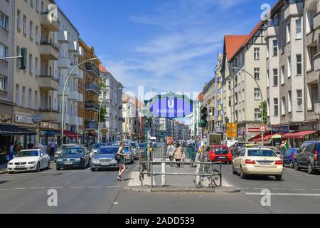 Hermannstraße, Boddinstraße, Neukölln, Berlin, Deutschland Stockfoto