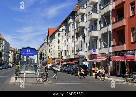 Hermannstraße, Boddinstraße, Neukölln, Berlin, Deutschland Stockfoto