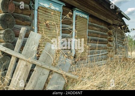 Verlassene alte Haus in Tjumen. Russland Stockfoto