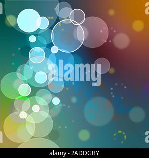 Der Hintergrund bokeh im schönen Stil auf hellen Hintergrund. Leuchtende Lichteffekt. Helle weiche Gradient Farbe. Neues Jahr Plakat template Design Stock Vektor
