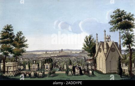 Du cimetiere Pere de Lachaise - Gleichheit Courvoisier, 1827 Stockfoto