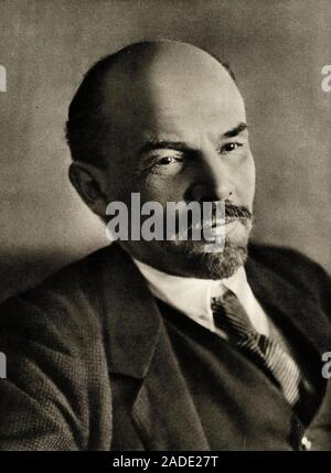 Lenine (Vladimir Ilitch Oulianov dit, 1870-1924) en Janvier 1918 ein Petrograd - Stockfoto