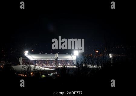 03/12/2019 Der Selhurst Park Stadion, Heimat des Fußballvereins Crystal Palace. Crystal Palace beat Bournemouth bis fünften bis in die Premier League zu bewegen. Stockfoto