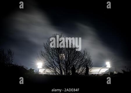 03/12/2019 Der Selhurst Park Stadion, Heimat des Fußballvereins Crystal Palace. Crystal Palace beat Bournemouth bis fünften bis in die Premier League zu bewegen. Stockfoto