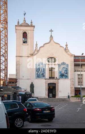 Das Äußere der Igreja da Vera Cruz (Kirche von Vera Cruz) in Aveiro, Portugal Stockfoto