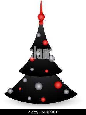 Weihnachtsbaum cartoon Symbol isoliert auf weißem Stock Vektor