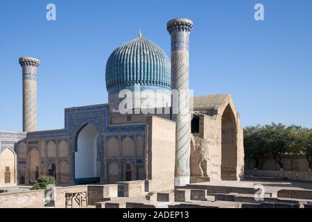 Blue Dome auf dem Emir timur Mausoleum gur-ich-mir-samarkand Usbekistan Stockfoto