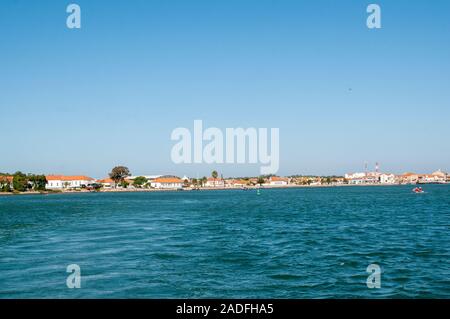 Nr. 2 Fallschirmtruppen operative Basis oder BOPT 2, am Ufer der Lagune von Aveiro, Portugal Sao Jacinto Stockfoto