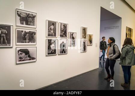 Die Kunst, die Sprache und die Ausstellung im Museum für Zeitgenössische Kunst (MCA), Chicago, Illinois, USA Stockfoto