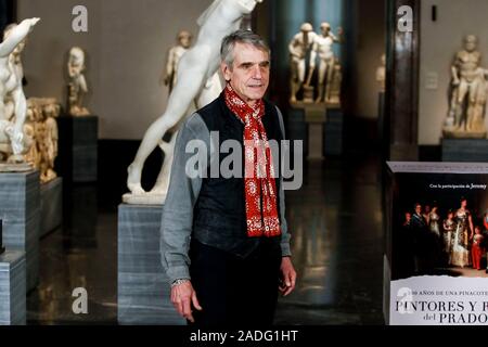 Madrid, Spanien. 04 Dez, 2019. Jeremy Irons besucht "Pintores y Reyes del Prado' Pressekonferenz im Museum El Prado in Madrid, Spanien, 04. Dezember 2019. Credit: Jimmy Olsen/Medien Punch *** Keine Spanien***/Alamy leben Nachrichten Stockfoto