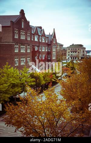 Blick auf dem Campus der Universität von Chazen Museum für Kunst an der Universität Wisconsin, Madison, Wisconsin, USA Stockfoto