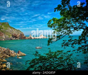 De - Devon: Anstey's Cove in der Nähe von Babbacombe (HDR-Bild) Stockfoto