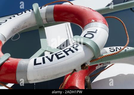 Details des nowdrop', dazzle Mersey Fähre von Liverpool, Liverpool, Merseyside, England Stockfoto