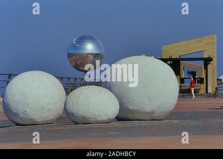 Kunstinstallationen, South Shore Promenade, Blackpool, Lancashire, England, Großbritannien Stockfoto