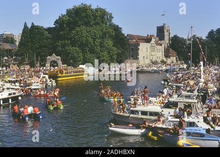 Die River Festival Maidstone, Kent, England, UK. Ca. 80er Stockfoto