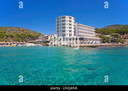 Hotel Aquamarin in der Bucht von Sant Elm, San Telmo, Mallorca, Balearen, Spanien Stockfoto