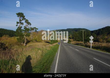 Te Araroa Trail alternative Route. State Highway 79. South Island. Neuseeland Stockfoto