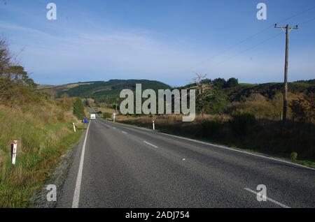 Te Araroa Trail alternative Route. State Highway 79. South Island. Neuseeland Stockfoto