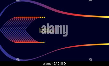 Minimale geometrische Hintergrund. Dynamische formen Komposition. Schöne Linie art Design. Stock Vektor