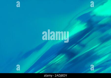 Abstrakte verschwommen Soft konzentrierte sich futuristische wellig Hintergrund. Trendigen Minze und blaue Farbe Konzept. Stockfoto