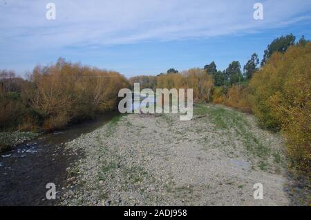 Te Araroa Trail alternative Route. State Highway 79. South Island. Neuseeland Stockfoto