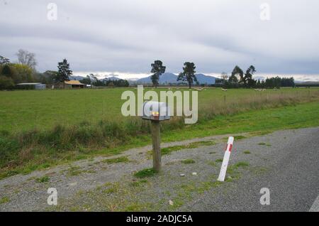 Te Araroa Trail alternative Route. State Highway 79. South Island. Neuseeland Stockfoto