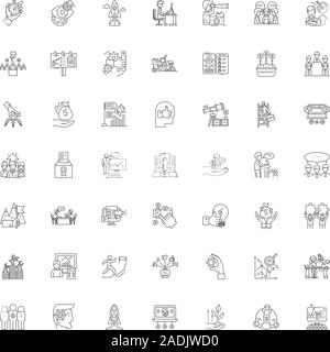 Anzeige Zeile für Symbole, Zeichen, Symbole, Vector, lineare Abbildung Stock Vektor