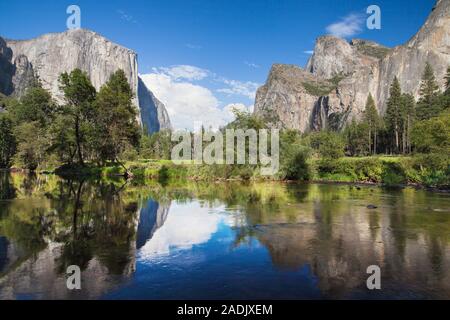 Yosemite Valley aus Valley View, Yosemite National Park, Kalifornien, USA. Stockfoto