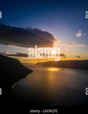 Dynjandi Dynjandi, Wasserfälle, Westfjorde, Island Stockfoto