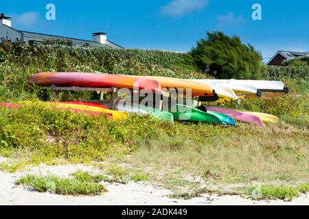 Seekajaks auf Porth Thomas Beach, St. Mary's, Isles of Scilly Stockfoto