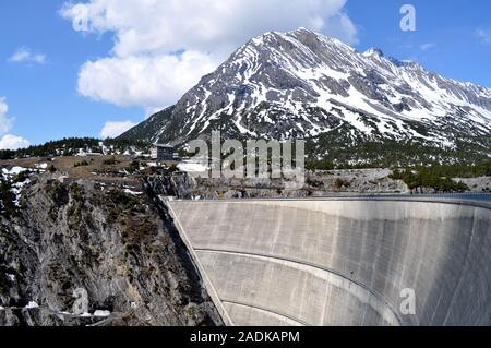 Majestic Arbeit in Stahlbeton im Nationalpark Stilfser Joch Stockfoto