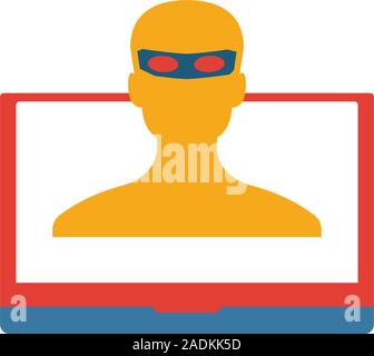 Online Betrug Symbol. Einfaches Element von der Produktivität icons Collection. Kreative Online-betrug Symbol ui, ux, Anwendungen, Software und Infografiken Stock Vektor