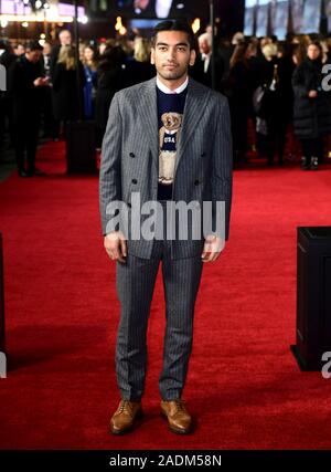 Die Teilnahme an der Nabhaan Rizwan 1917 Weltpremiere am Leicester Square, London. Stockfoto