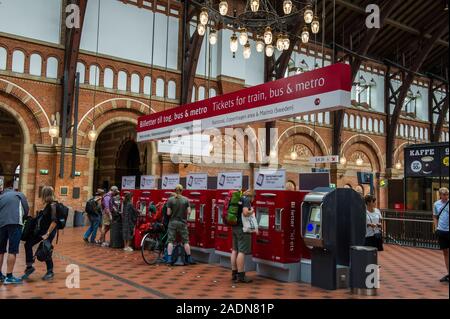 Kopenhagen zentrale-Station Stockfoto