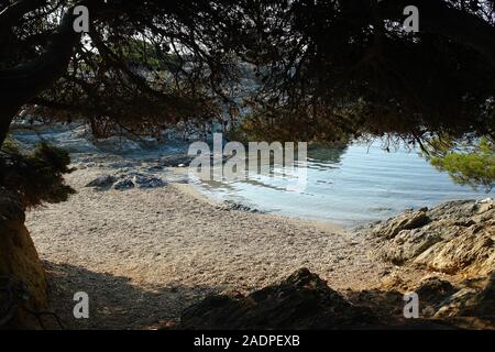 Es ist ein kleine Bucht bei Les Embiez Insel Sanary Var Provence Frankreich Stockfoto