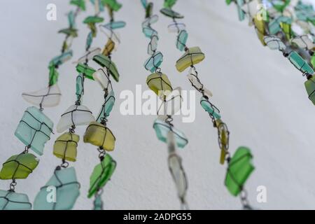 Afrikanische Einrichtung handgefertigt aus Glas Stockfoto