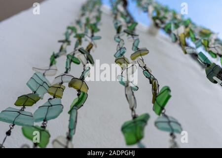 Afrikanische Einrichtung handgefertigt aus Glas Stockfoto
