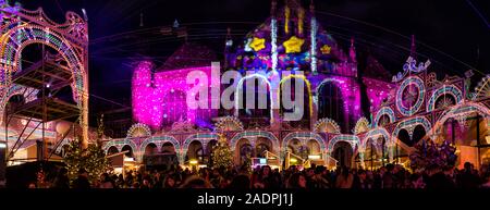 Christimas Markt im Landesmuseum, Zürich, Schweiz, Europa. Stockfoto